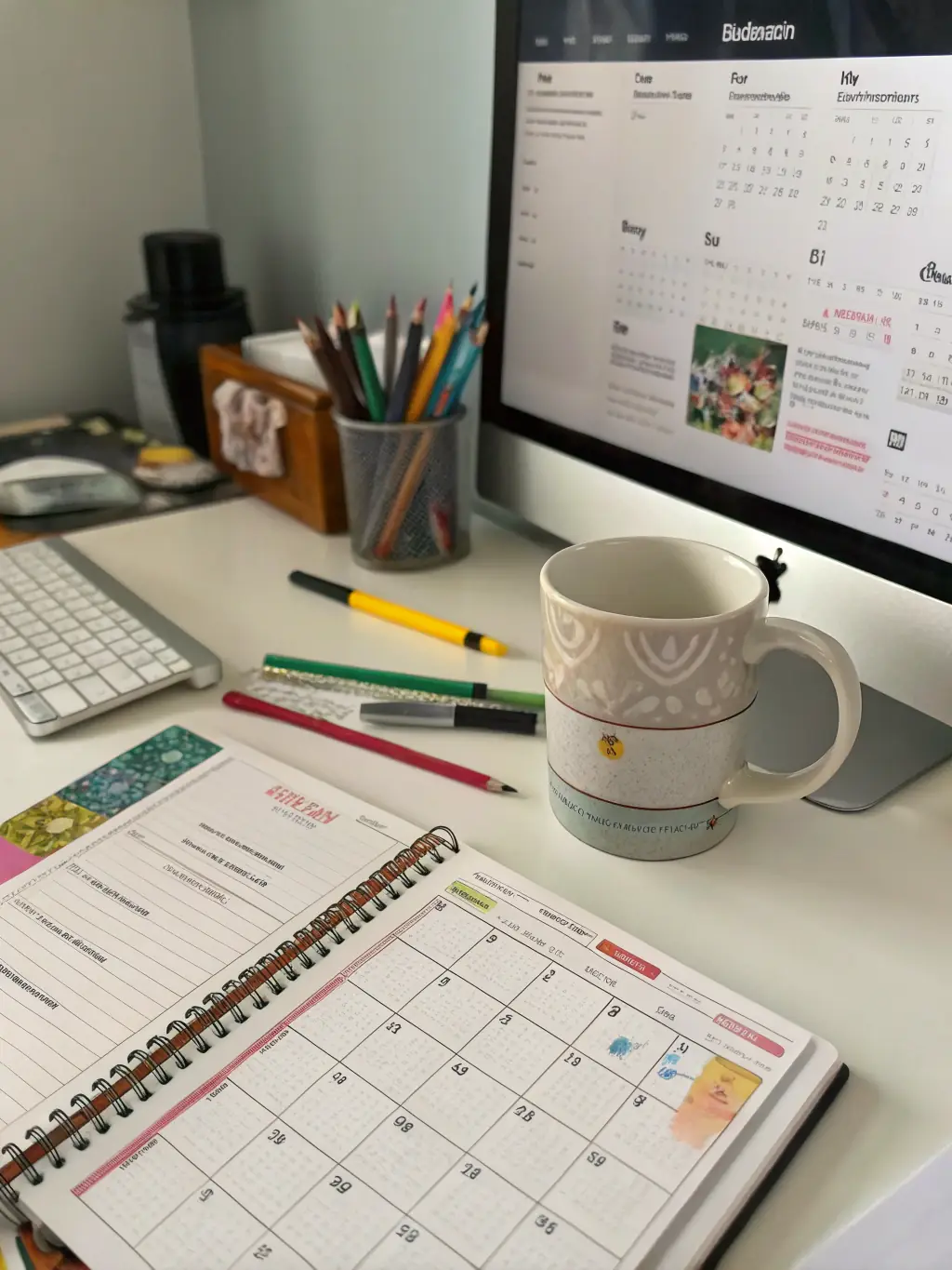 A mockup of a Google Calendar interface, showing scheduled meetings and appointments relevant to a South African professional's day.